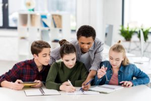 High school students prep for exams using sat prep tips